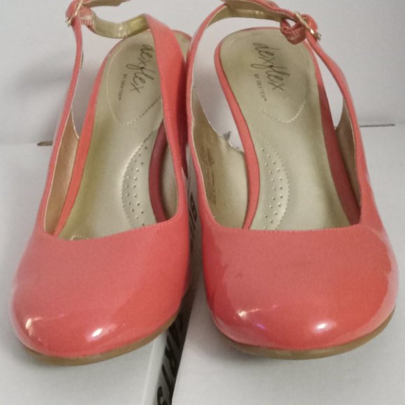 DEX dexflex by dex barbie pink slingback wedges high heels barbiecore sz 9 1/2 - Picture 3 of 7